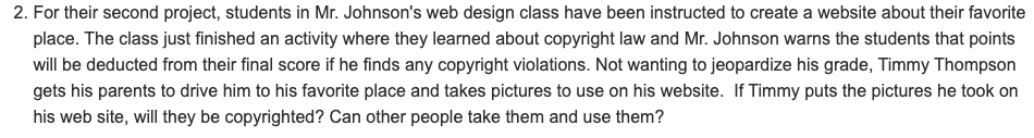 eithical copyright scenario